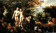 Hans Rottenhammer adam och eva i paradiset oil painting artist